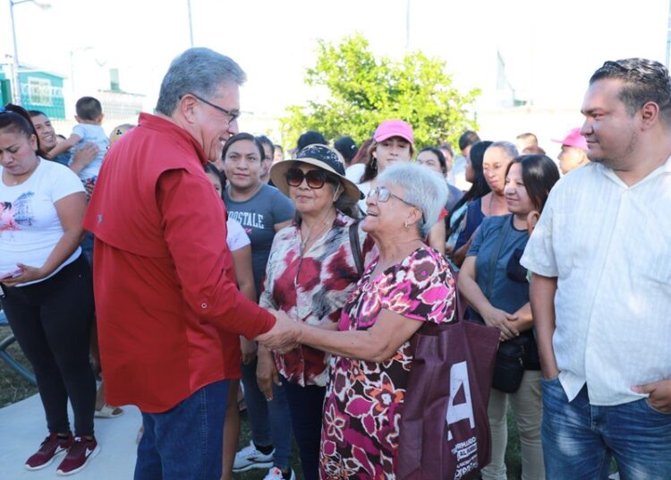 Inaugura AMM rehabilitación de parque deportivo en el Fracc. San Ángel