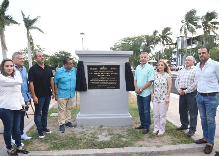 Inaugura Chucho Nader nuevas etapas del parque urbano en Laguna del Carpintero