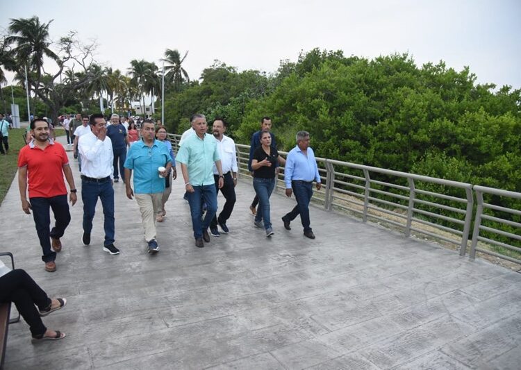 Inaugura Chucho Nader nuevas etapas del parque urbano en Laguna del Carpintero