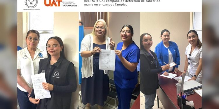 La Facultad de Enfermería Tampico de la UAT realiza campaña de detección de cáncer de mama