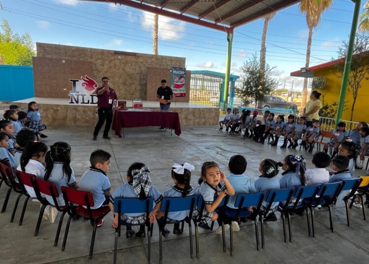 Llevan Biblioteca Itinerante al jardín de niños “Lidia Ángela Ramírez Hernández”
