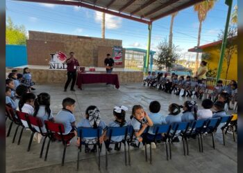 Llevan Biblioteca Itinerante al jardín de niños “Lidia Ángela Ramírez Hernández”