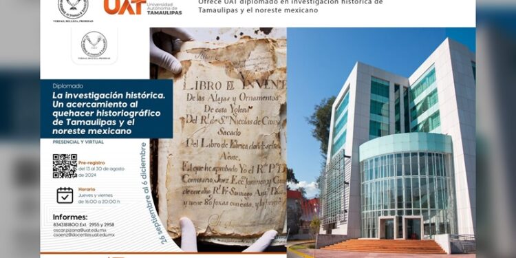 Ofrece UAT diplomado en investigación historiográfica de Tamaulipas