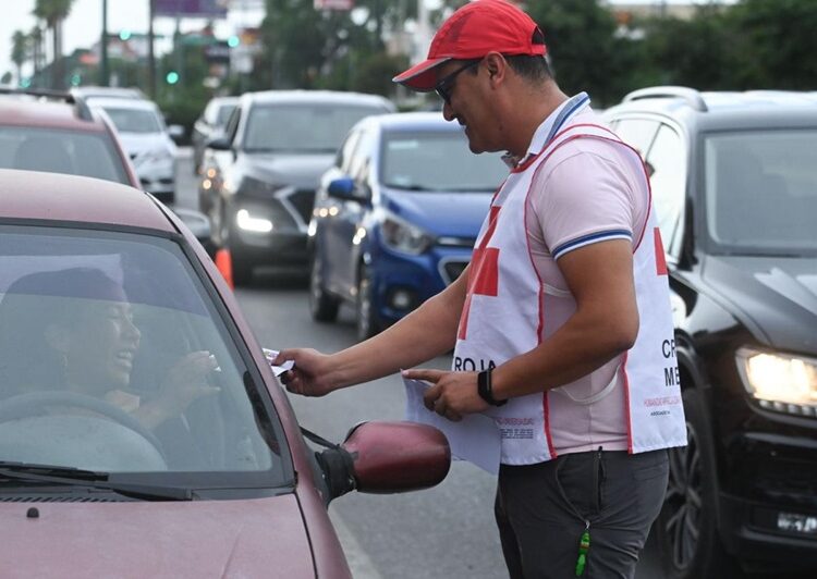 Participa Cruz Roja en campaña de Tránsito dirigida a motociclistas