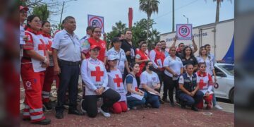 Participa Cruz Roja en campaña de Tránsito dirigida a motociclistas