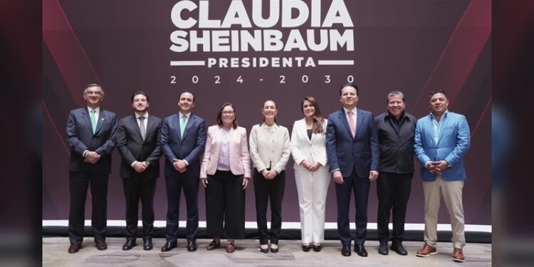 Presenta Américo a Claudia Sheinbaum y su gabinete los proyectos estratégicos de Tamaulipas