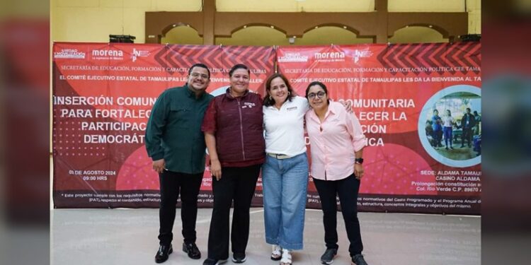 Promueve Morena la formación política de sus cuadros en Tamaulipas