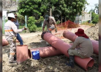 Realiza COMAPA Altamira trabajos de reposición de colectores hidrosanitarios