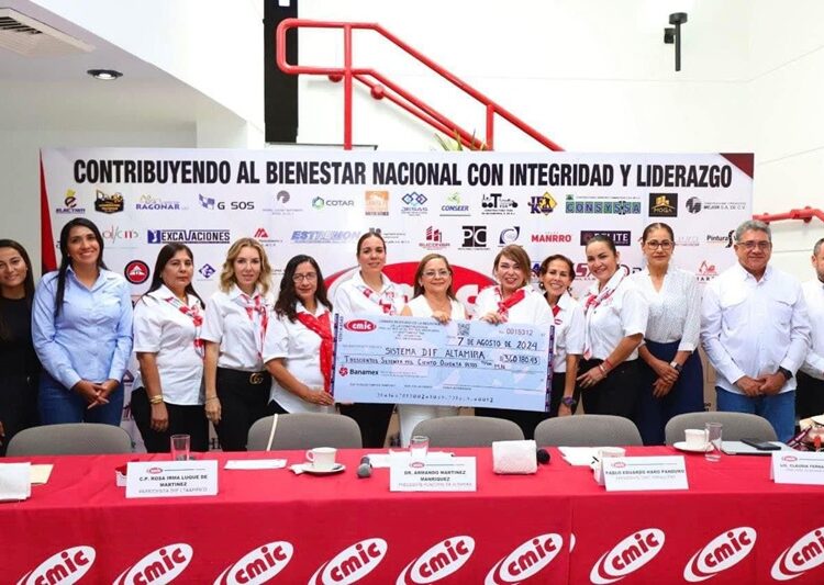 Recibe DIF Altamira importante donación por parte de la CMIC Tamaulipas