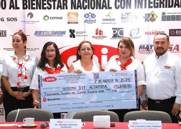 Recibe DIF Altamira importante donación por parte de la CMIC Tamaulipas