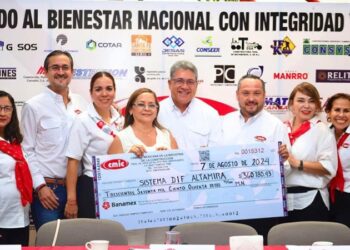 Recibe DIF Altamira importante donación por parte de la CMIC Tamaulipas
