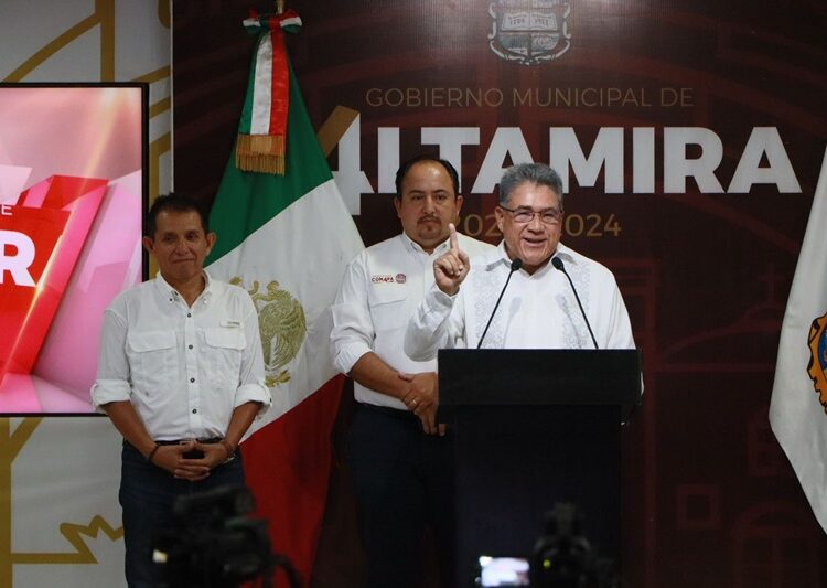 Reconoce alcalde trabajo de COMAPA Altamira por desazolve de sistema lagunario