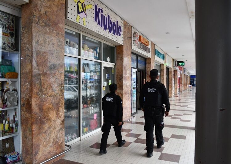Refuerza Guardia Estatal vigilancia en comercios ante compras de regreso a clases