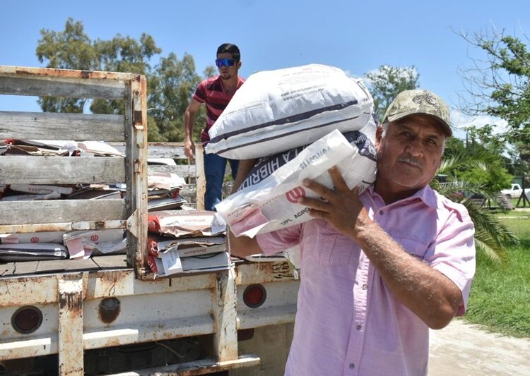 Reciben productores agrícolas de Soto la Marina semilla de sorgo y maíz