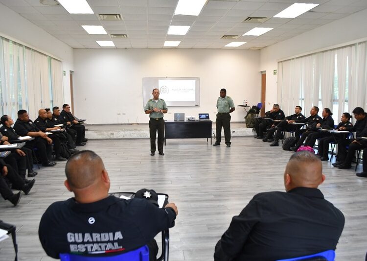Policía Nacional de Colombia inicia capacitación a personal de la Guardia Estatal