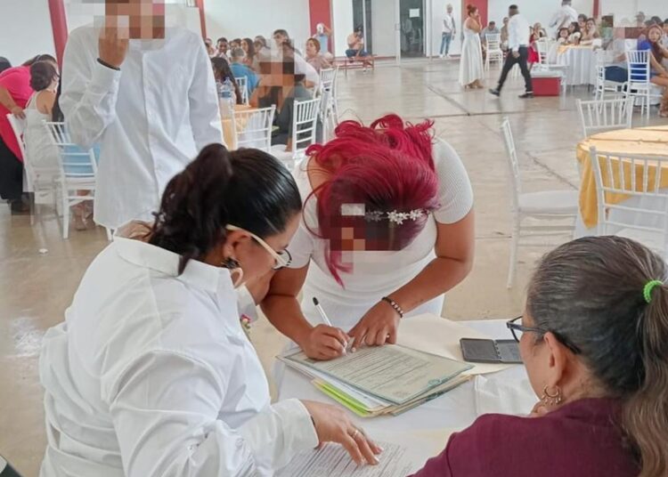 PPLs de CEDES Matamoros contraen nupcias en Campaña de Matrimonios Colectivos