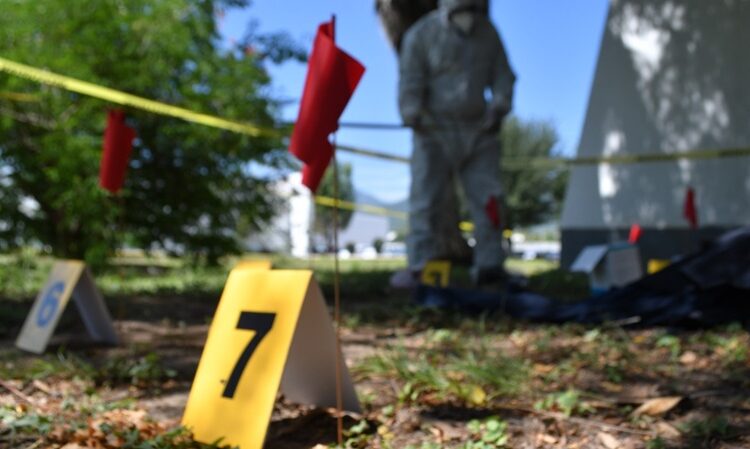 Realiza Guardia Estatal práctica de análisis y procesamiento del lugar de los hechos