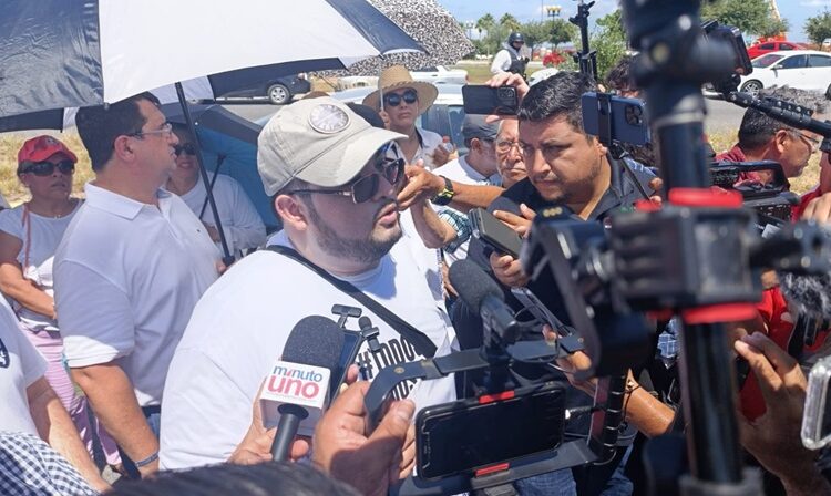 Se manifiestan empleados del Poder Judicial ante Congreso de Tamaulipas