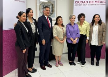 Se reúnen el gobernador y la presidenta del DIF Tamaulipas con Clara Brugada