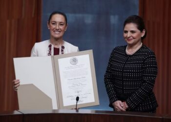 Entrega de constancia de presidenta electa a Claudia Sheinbaum y celebración