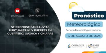 #PronósticodelTiempo para hoy Domingo 04 de agosto de 2024