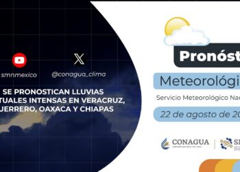 #PronósticodelTiempo para hoy Jueves 22 de agosto de 2024
