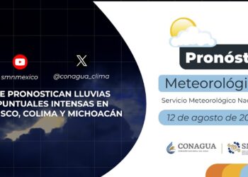 #PronósticodelTiempo para hoy Lunes 12 de agosto de 2024