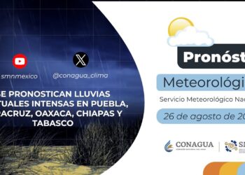 #PronósticodelTiempo para hoy Lunes 26 de agosto de 2024