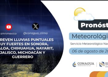 #PronósticodelTiempo para hoy Martes 06 de agosto de 2024