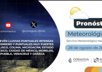 #PronósticodelTiempo para hoy Miércoles 28 de agosto de 2024