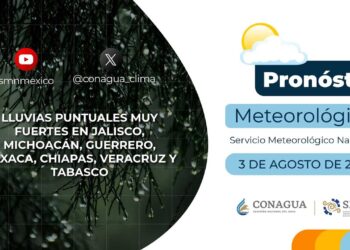 #PronósticodelTiempo para hoy Sábado 03 de agosto de 2024