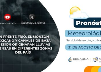#PronósticodelTiempo para hoy Sábado 31 de agosto de 2024