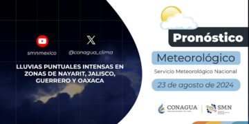 #PronósticodelTiempo para hoy Viernes 23 de agosto de 2024
