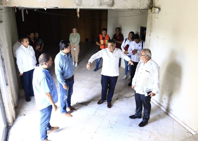 Supervisa AVA rehabilitación del Centro de Convenciones de Matamoros