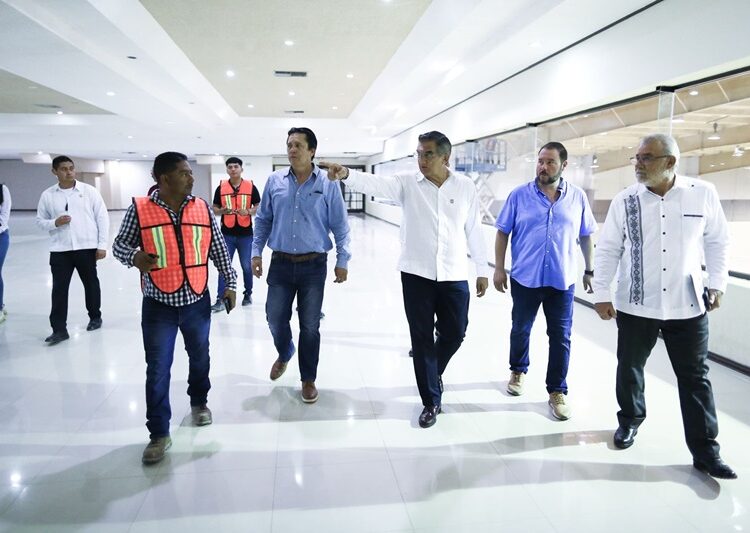 Supervisa AVA rehabilitación del Centro de Convenciones de Matamoros