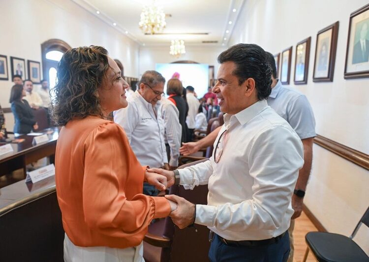 Acuerdan sector empresarial y Lalo Gattás trabajar por Victoria