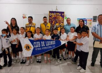 Club de Leones Reynosa lleva campaña ‘Visual’ a la Escuela Primaria ‘Lauro Aguirre’