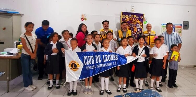 Club de Leones Reynosa lleva campaña ‘Visual’ a la Escuela Primaria ‘Lauro Aguirre’
