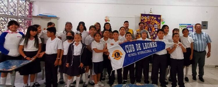 Club de Leones Reynosa lleva campaña ‘Visual’ a la Escuela Primaria ‘Lauro Aguirre’
