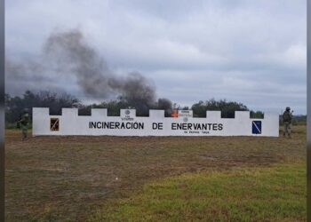 FGR llevó a cabo incineración de narcóticos en Tamaulipas