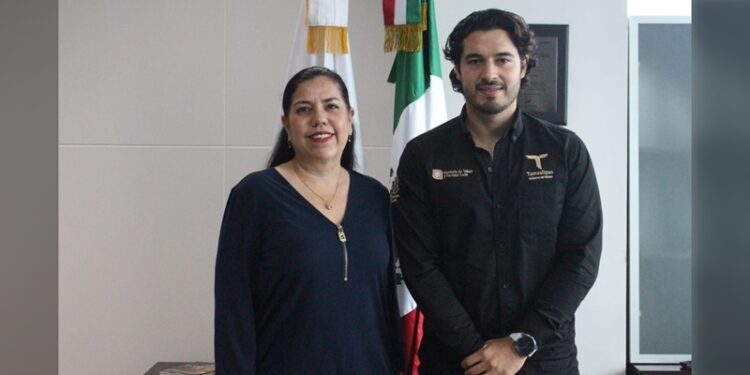 Fuerte impulso a El Mante en materia laboral acuerda secretario Illoldi y Paty Chío