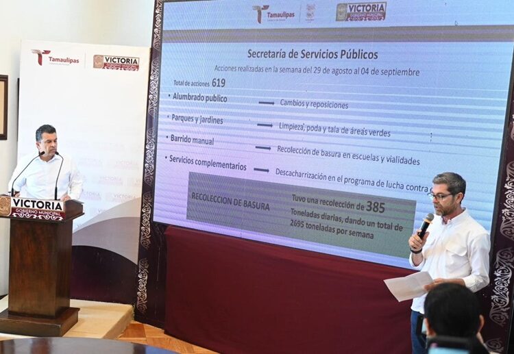 Informa Eduardo Gattás de acciones, servicios y atención de reportes ciudadanos