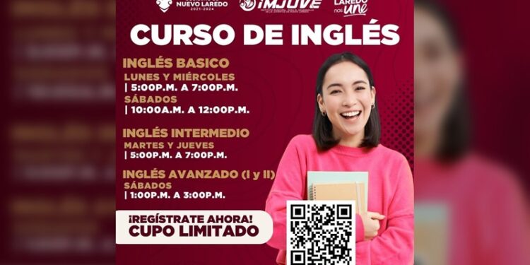 Invita IMJUVE NLD a curso gratis de inglés