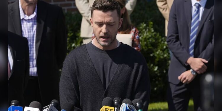 Justin Timberlake fue condenado por conducir ebrio