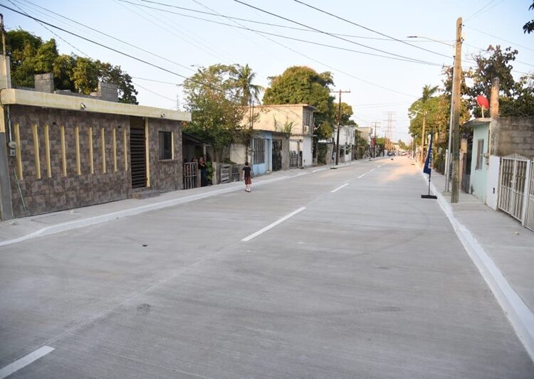 Más de 144 cuadras se han pavimentado en Tampico durante 2024