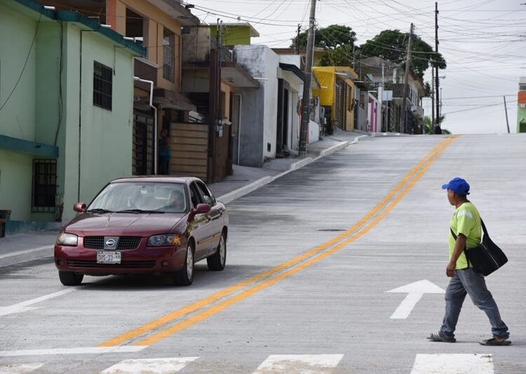 Más de 144 cuadras se han pavimentado en Tampico durante 2024