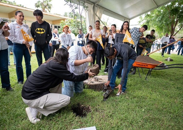 Promueve la UAT la creación de espacios verdes en el Centro Universitario Victoria