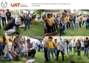 Promueve la UAT la creación de espacios verdes en el Centro Universitario Victoria
