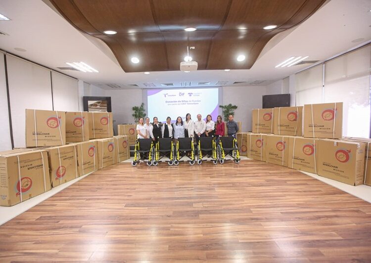 Recibe DIF Tamaulipas sillas de ruedas donadas por Fundación Teletón
