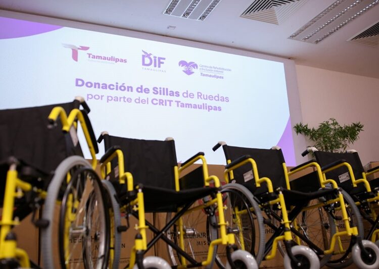 Recibe DIF Tamaulipas sillas de ruedas donadas por Fundación Teletón